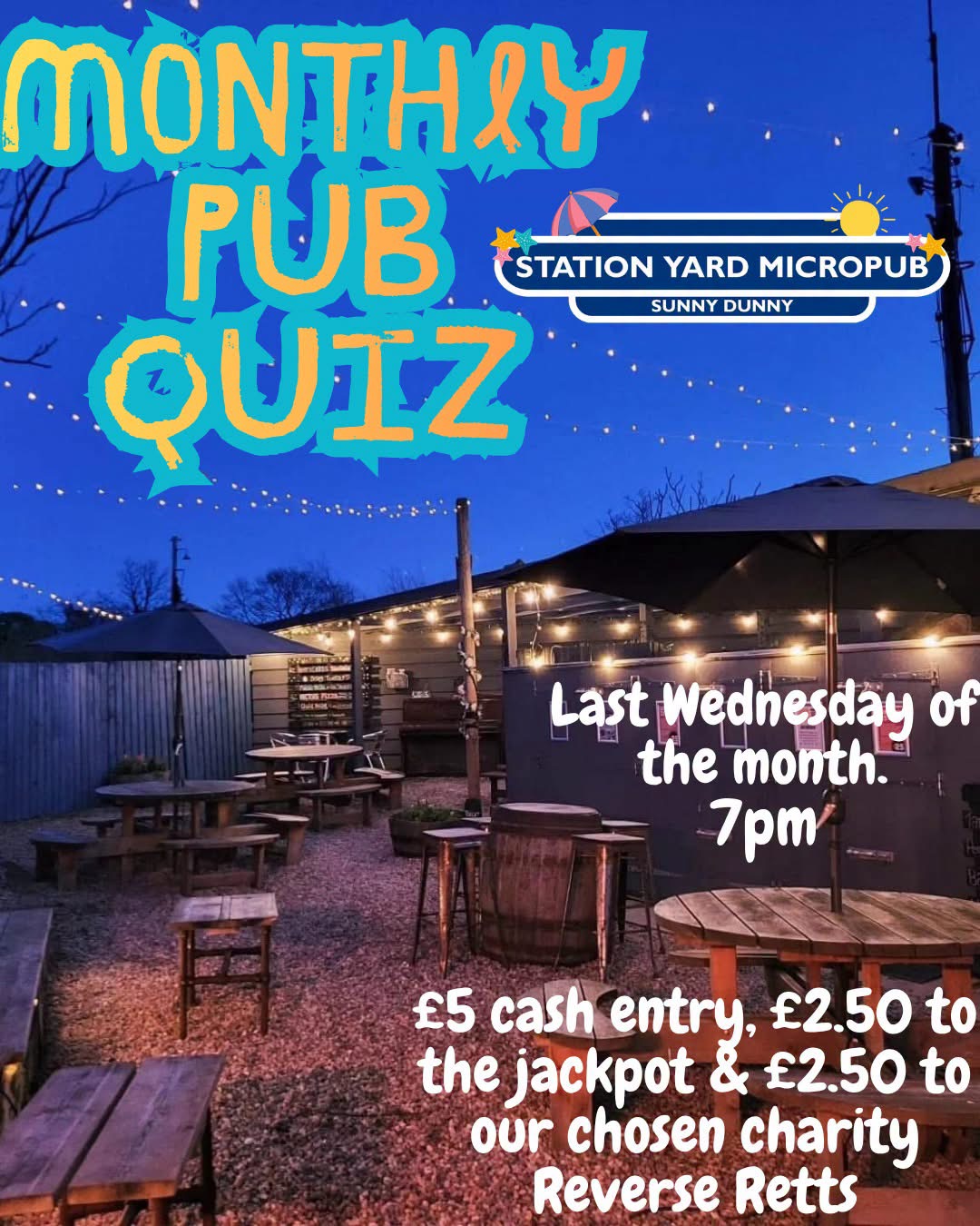 Summer Sessions 26' - Monthly Pub Quiz